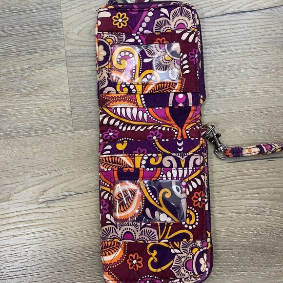 Vera Bradley Waverly Black & White Shoulder Tote Bag Floral 11" x 10"! - Picture 2 of 6